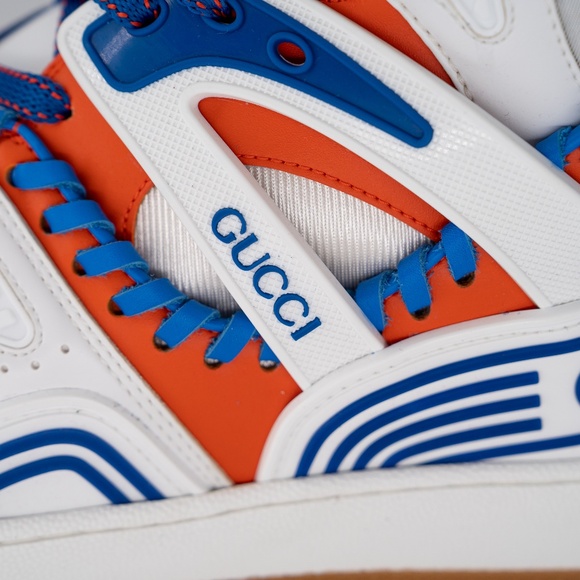Size 10.5G - Gucci Basket High Boston Red Sox MLB White Red Blue main image 6